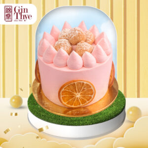[Gin Thye] Mini Pink Citrus Lychee Cake 4 Inch