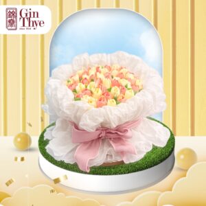 [Gin Thye] Pastel Rose Bouquet 5 Inch Fresh Baked