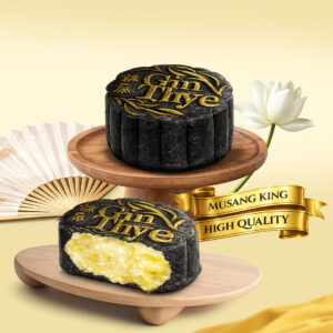 Charcoal Gold Snowskin - Mao Shan Wang Durian Mooncake (4PCS per Box)
