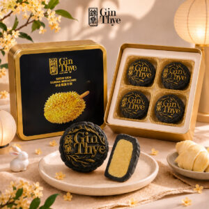 Mooncake 2026 Charcoal Gold Snowskin - Mao Shan Wang Durian Mooncake (4PCS per Box)